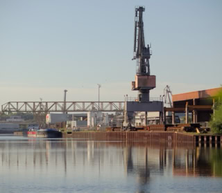 Lindener Hafen vom Eichenbrink aus