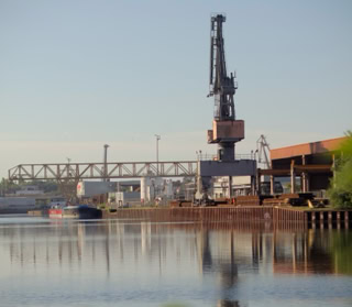 Lindener Hafen vom Eichenbrink aus