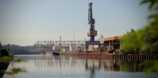 Lindener Hafen vom Eichenbrink aus